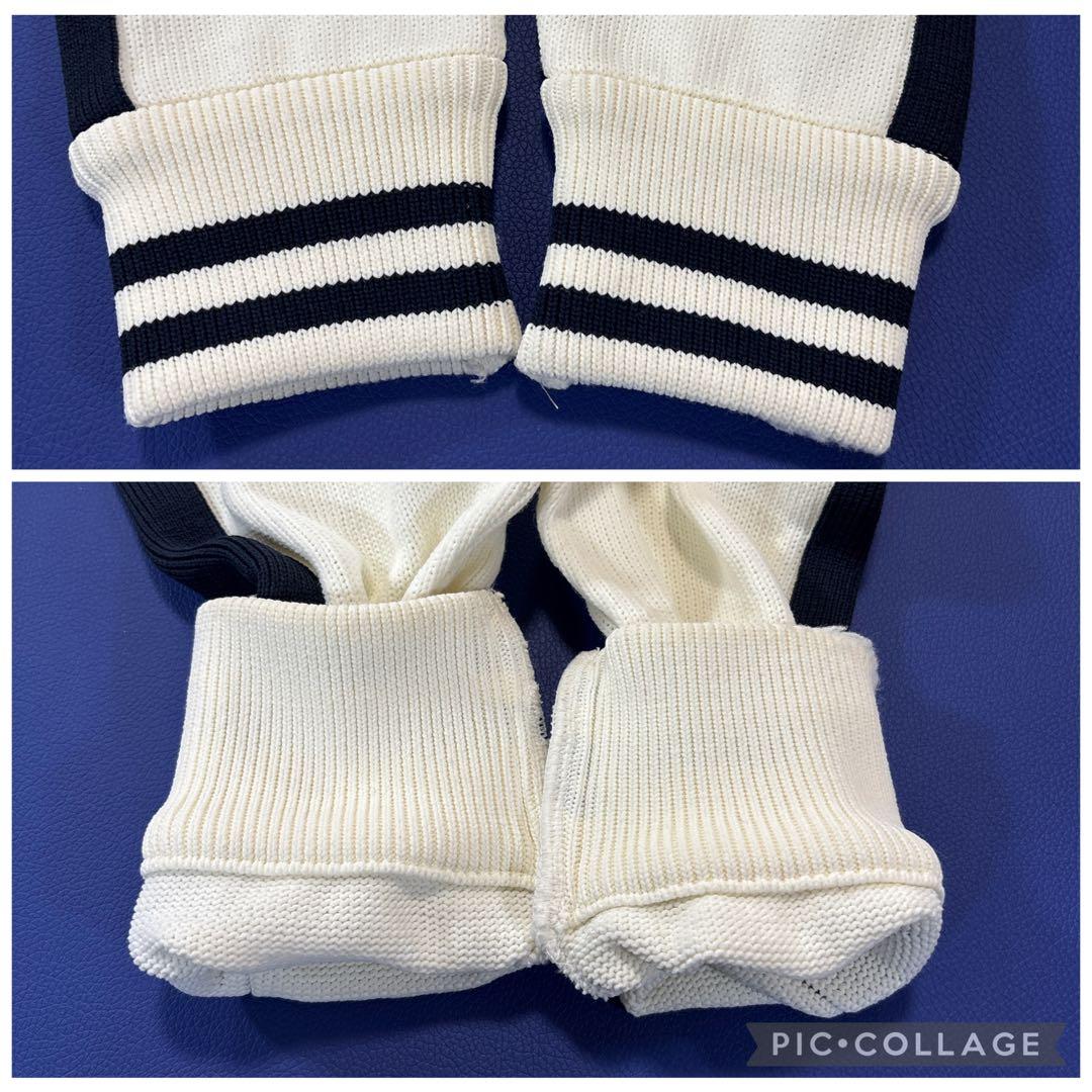 パーリーゲイツ　ドライバーズニットジャケット　ブルゾン　ホワイト　4/M