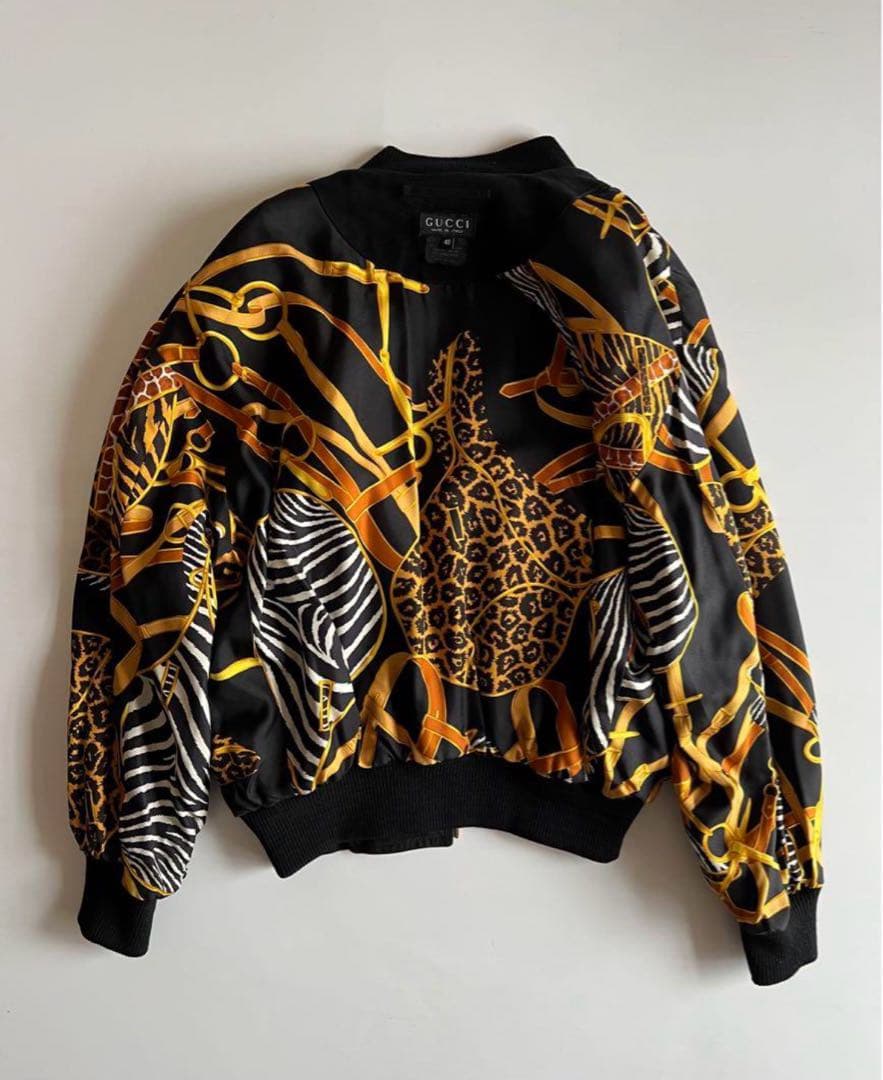 ジャケット・アウター GUCCI LEATHER BOMBER JACKET