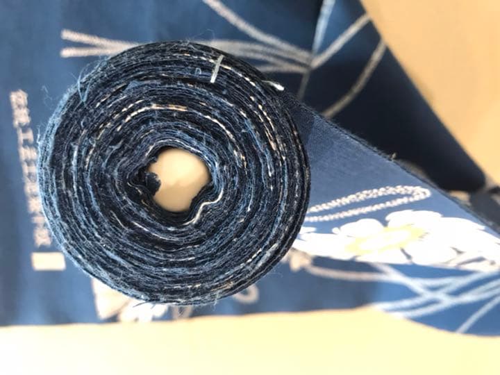 伝統工芸　長坂小紋染　八ッ目絣　源氏物語　40