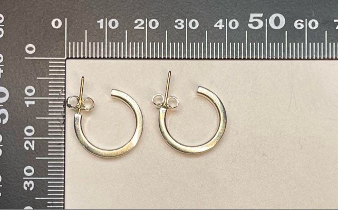 Tiffany & Co. フープピアス シルバー ゴールド