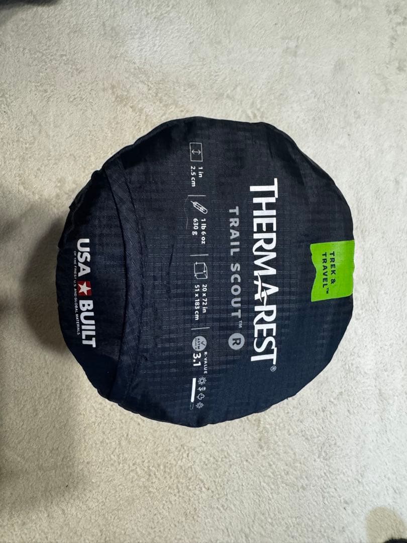 THERMARESTサーマレストマットレストレイルスカウト R値3.1 グレー