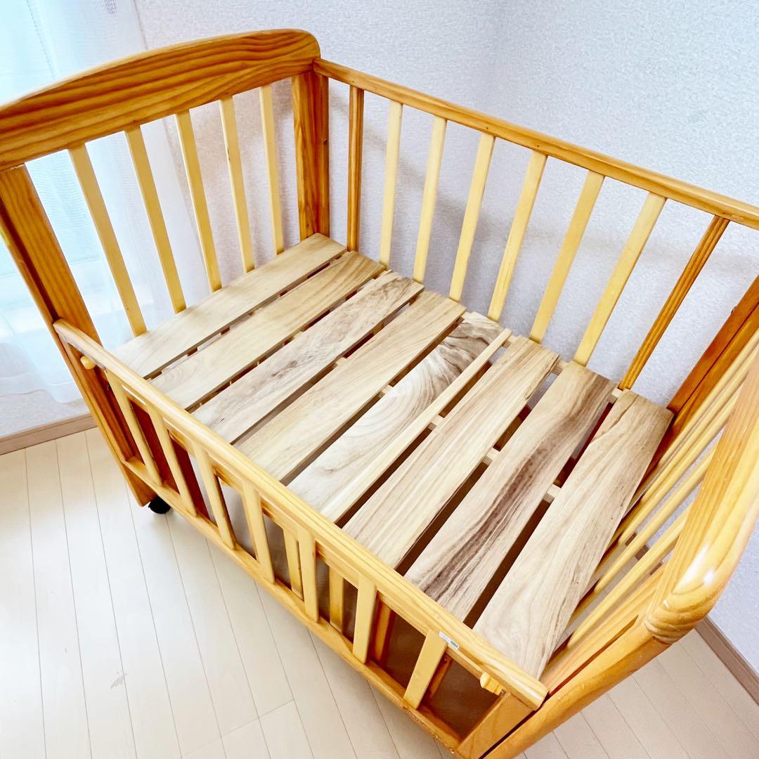 【一品限り✨】ヤトミ　ミニベビーベッド　ハピネス⭐︎