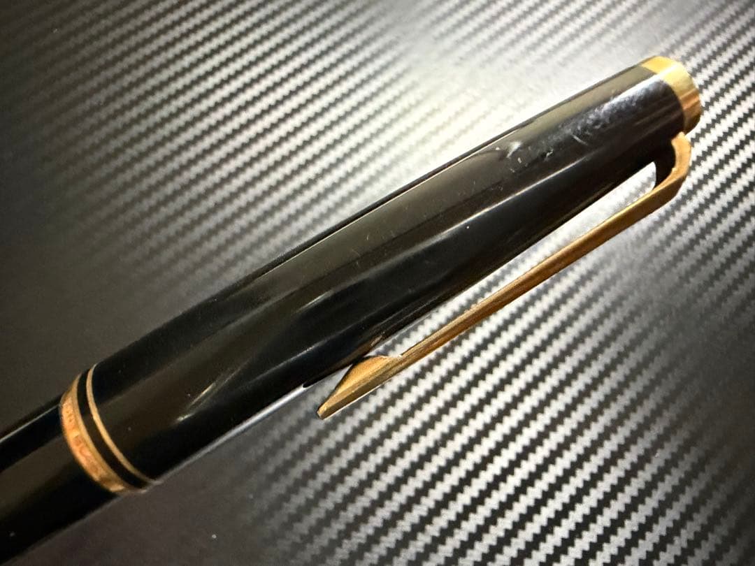 美品 吸入式 モンブラン No.221 ブラック F 細字 万年筆