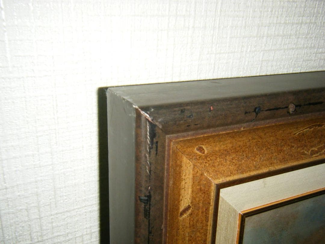 【模写】絵画　五姓田芳柳　油彩30号　富士風景　巨匠　名品　P38