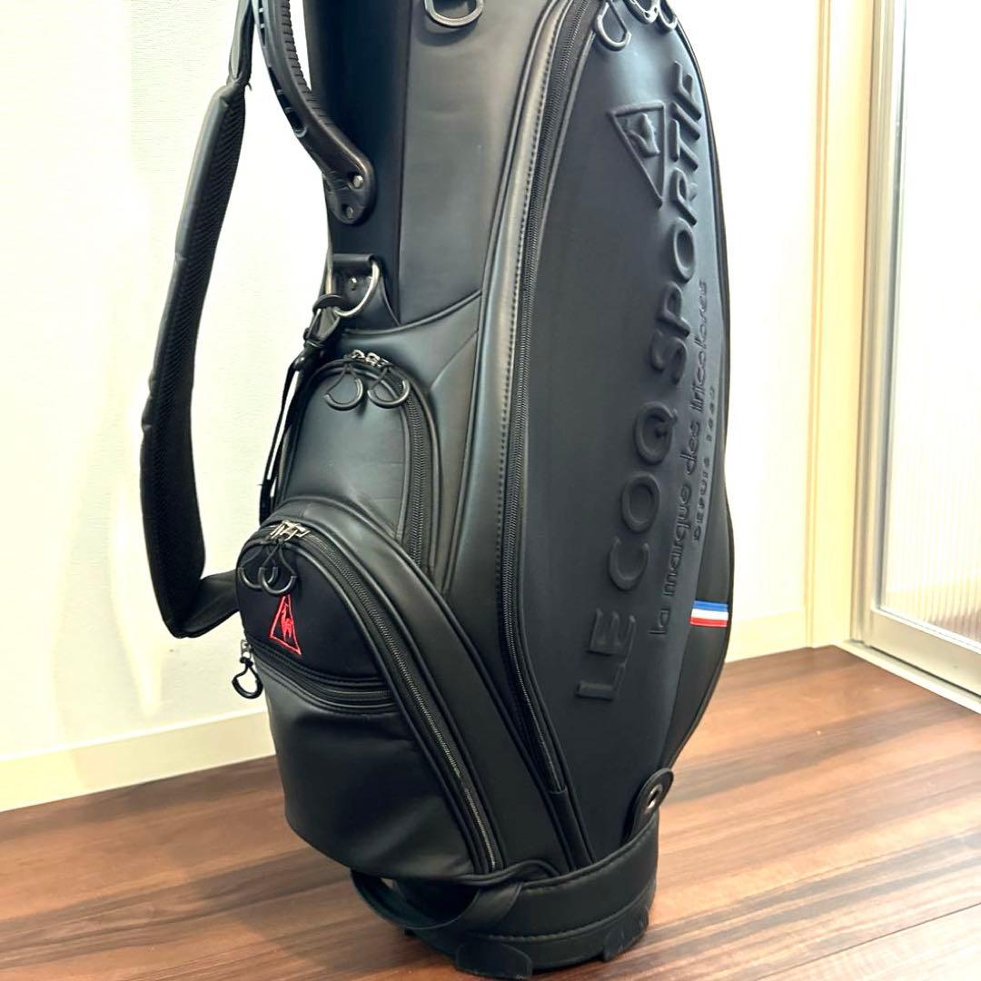 ルコックゴルフ セルフスタンド付きキャディバッグ ブラック