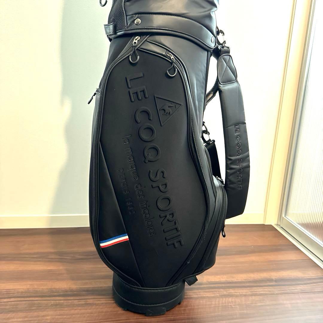 ルコックゴルフ セルフスタンド付きキャディバッグ ブラック