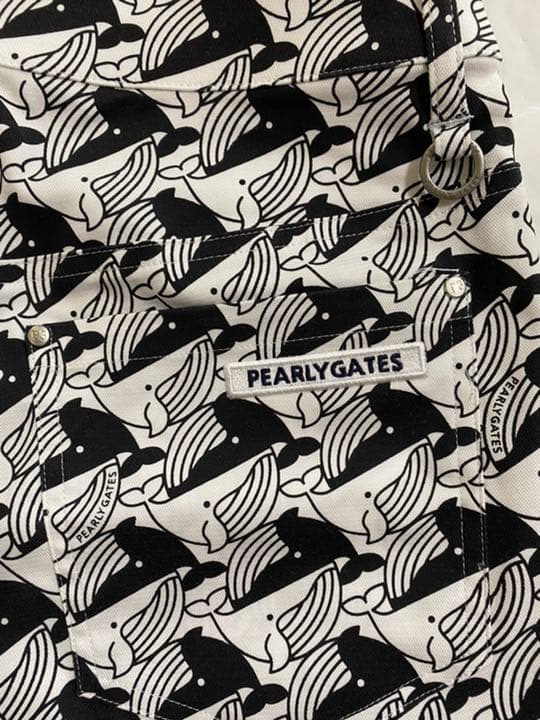 正規品パーリーゲイツ人気完売くじらプリントレディースショットパンツサイズ0