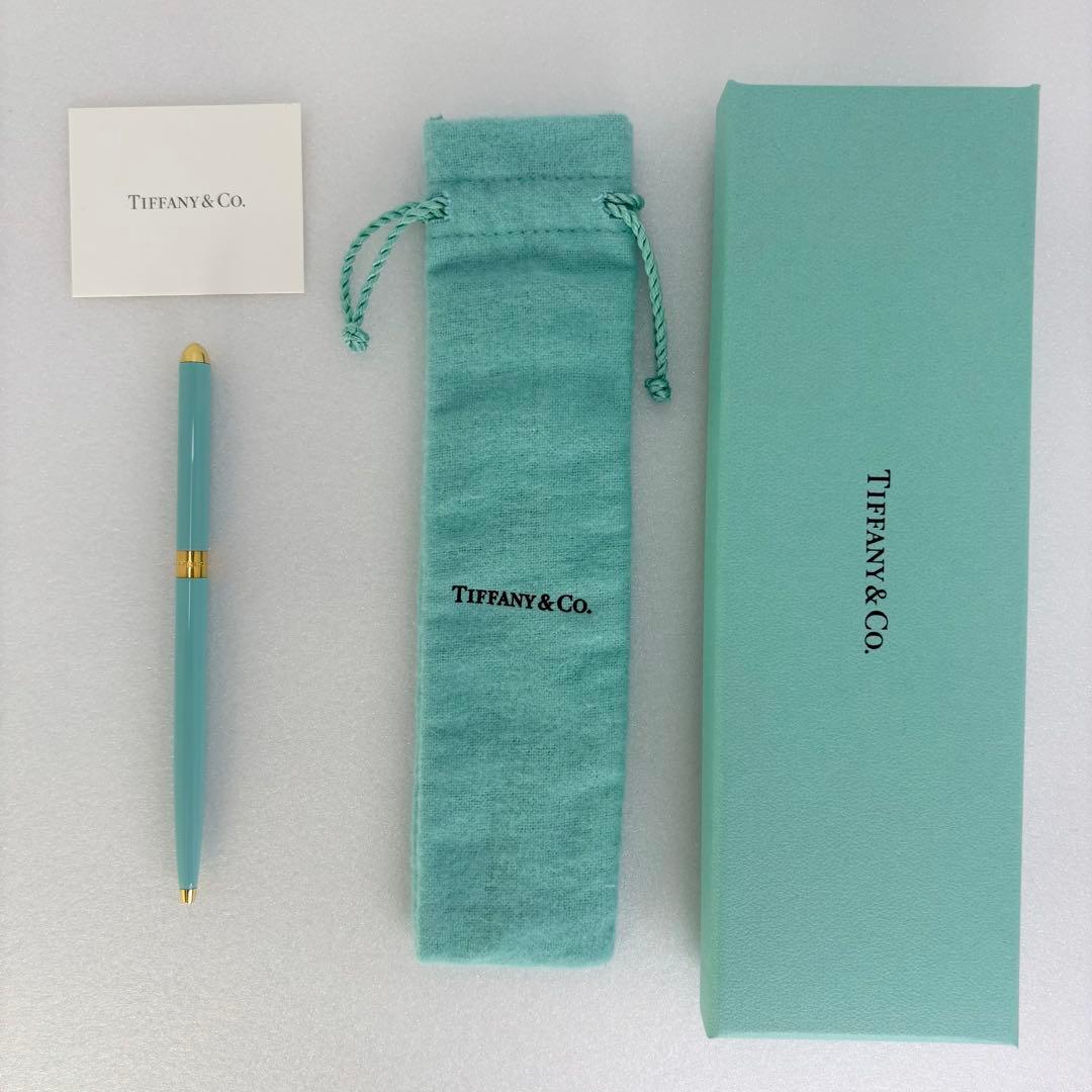 【新品未使用】箱付 Tiffany&Co ティファニー ボールペン　回転式　黒色
