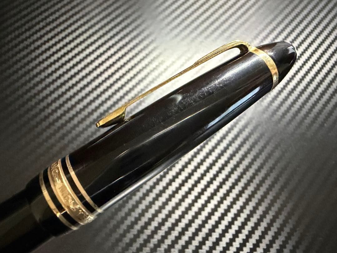 美品 モンブラン マイスターシュテュック 146 万年筆 14C 全金 EF