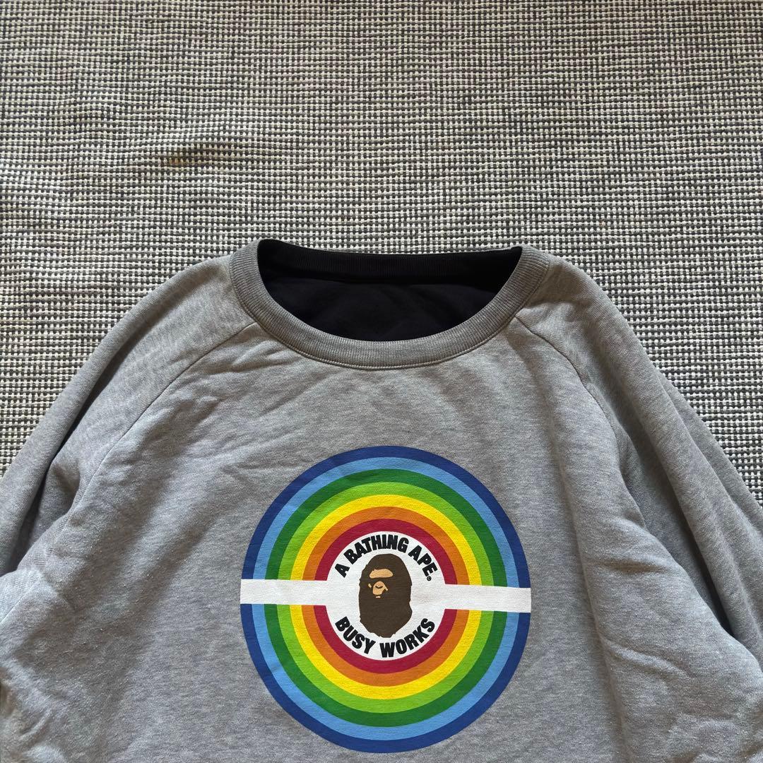 A bathing ape スウェット　リバーシブル