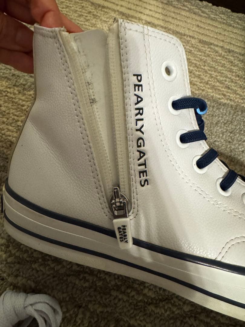 パーリーゲイツ　ALL STAR ハイカットシューズ　25cm ファスナー付