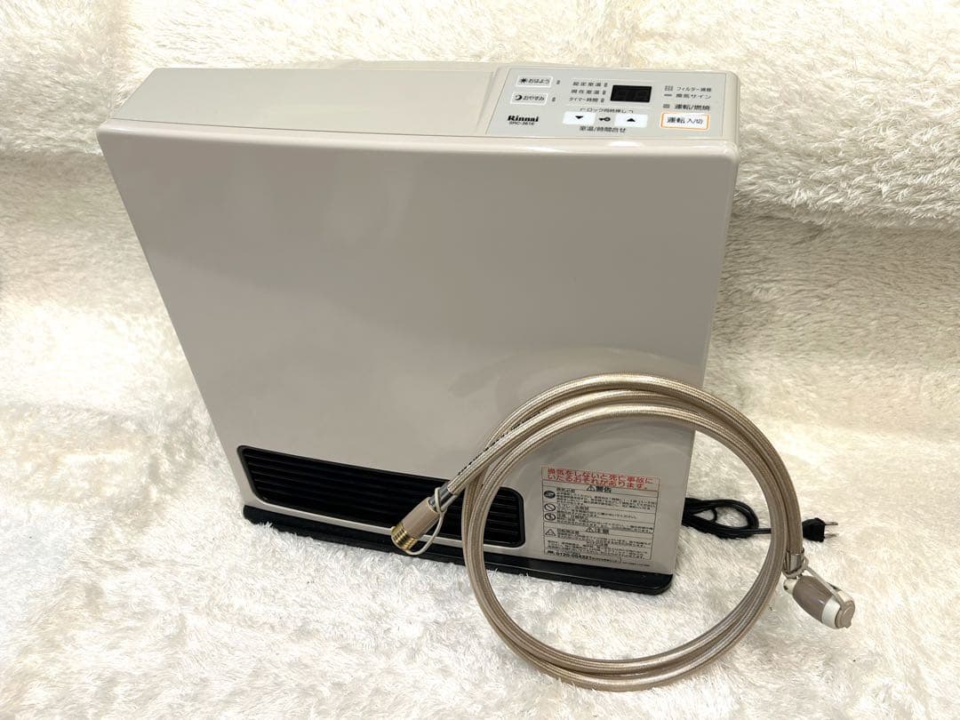 【美品】Rinnai リンナイ ガスファンヒーターSRC-361E ガスコード付
