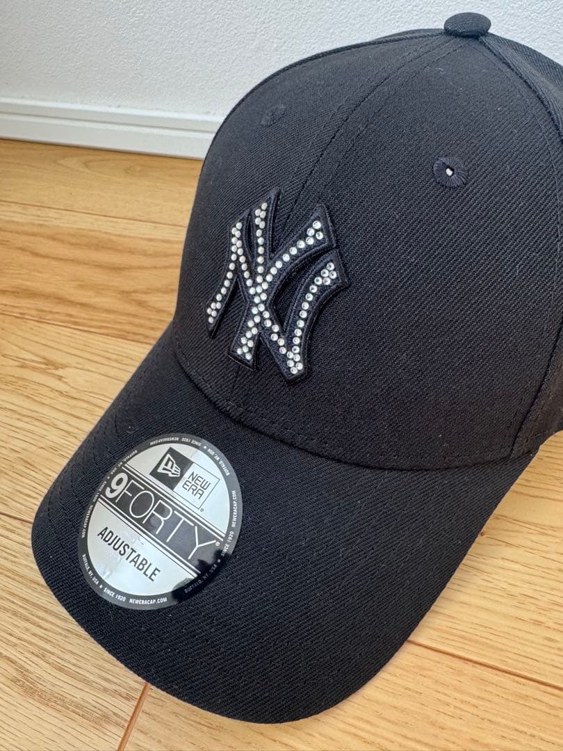 ニューエラ 9FORTY ラインストーン ヤンキース ブラック