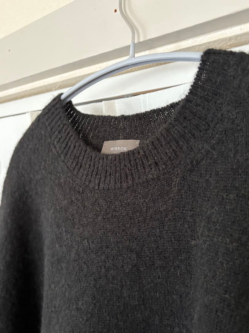 トップス WIRROW / Alpaca wool wide knit pullover