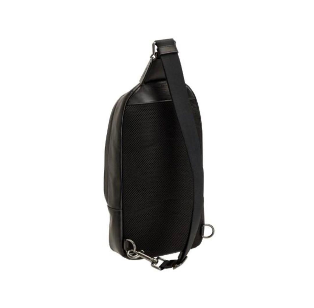 COACH ストライプデザイン ショルダーバッグ