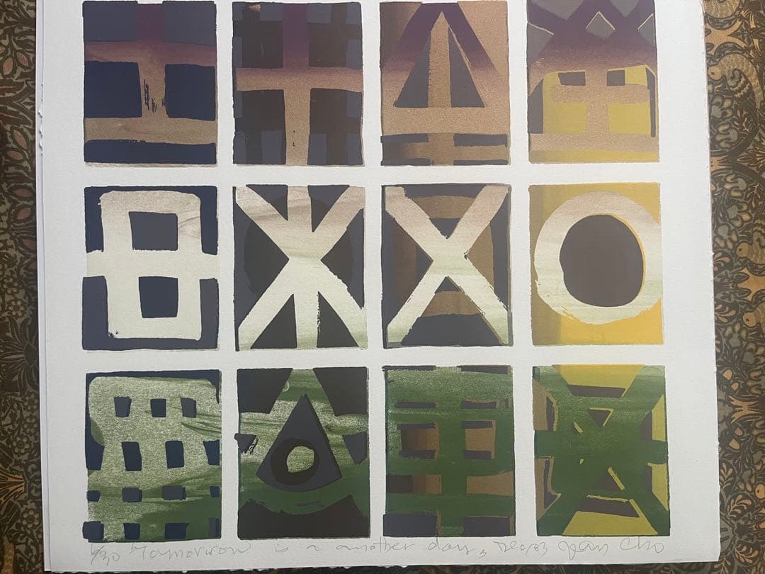 シルクスクリーン　ジニー・キム　1980年代作品　サイン・ED 限定版画　貴重