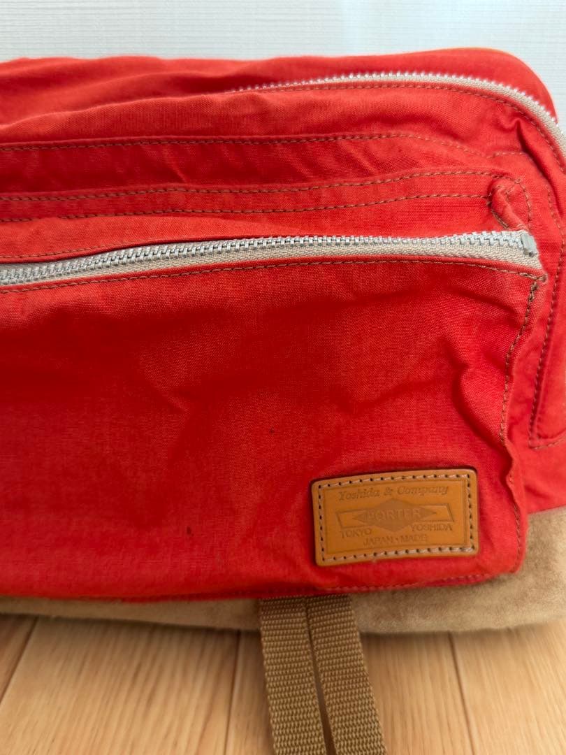 PORTER ポーター SUNRAIN シリーズ ショルダーバッグ オレンジ