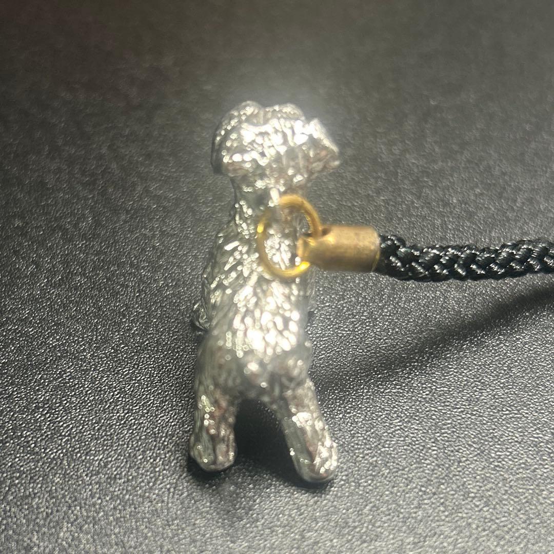 シルバー925シュナウザーチャーム 約3cm