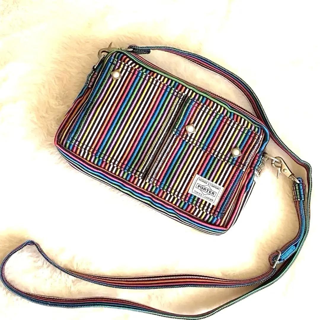 【希少 美品】POTER ×SLAP SHOT レインボーカラー　ウエストポーチ