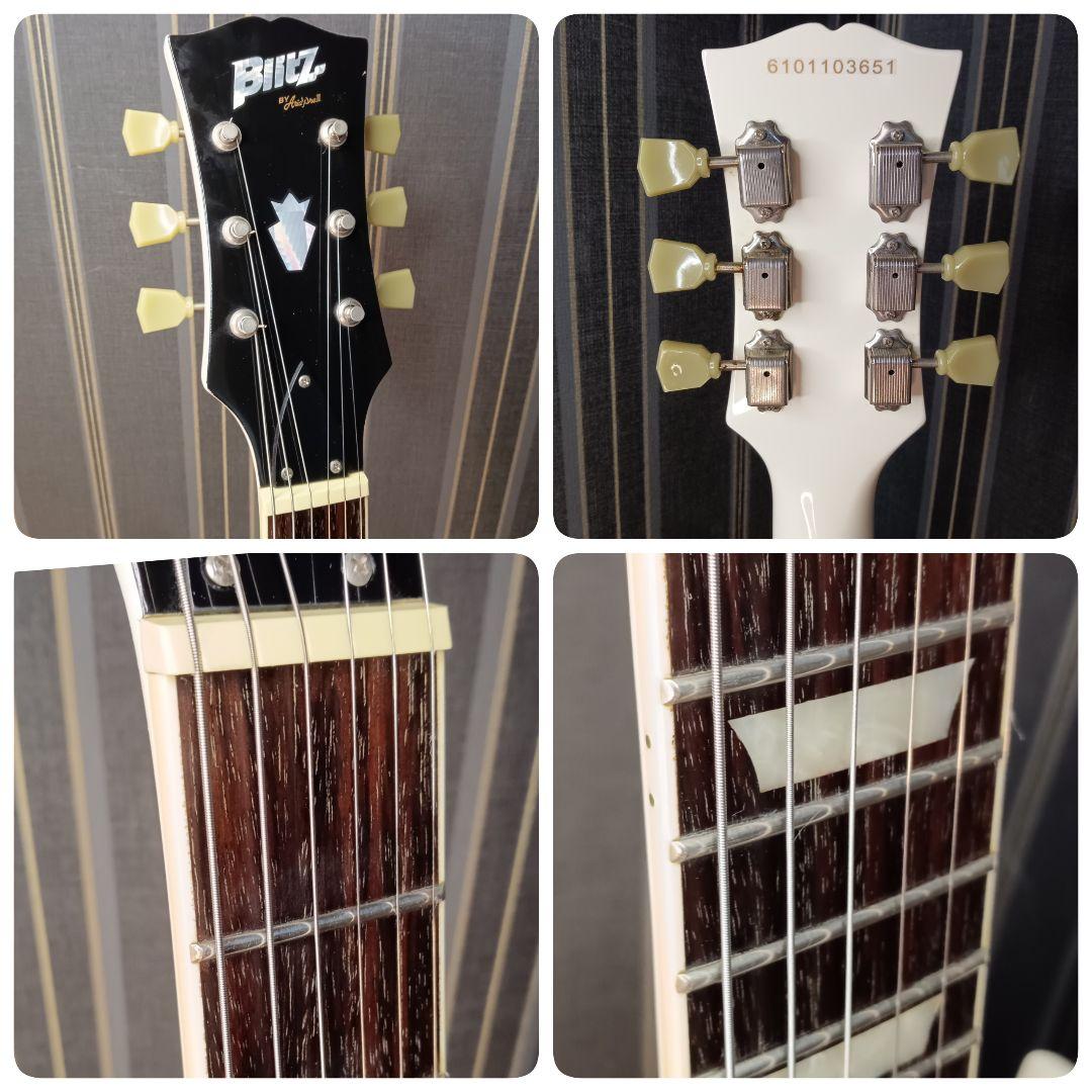 美品 BLITZ ブリッツ SG エレキギター ホワイト 白 エレキギター