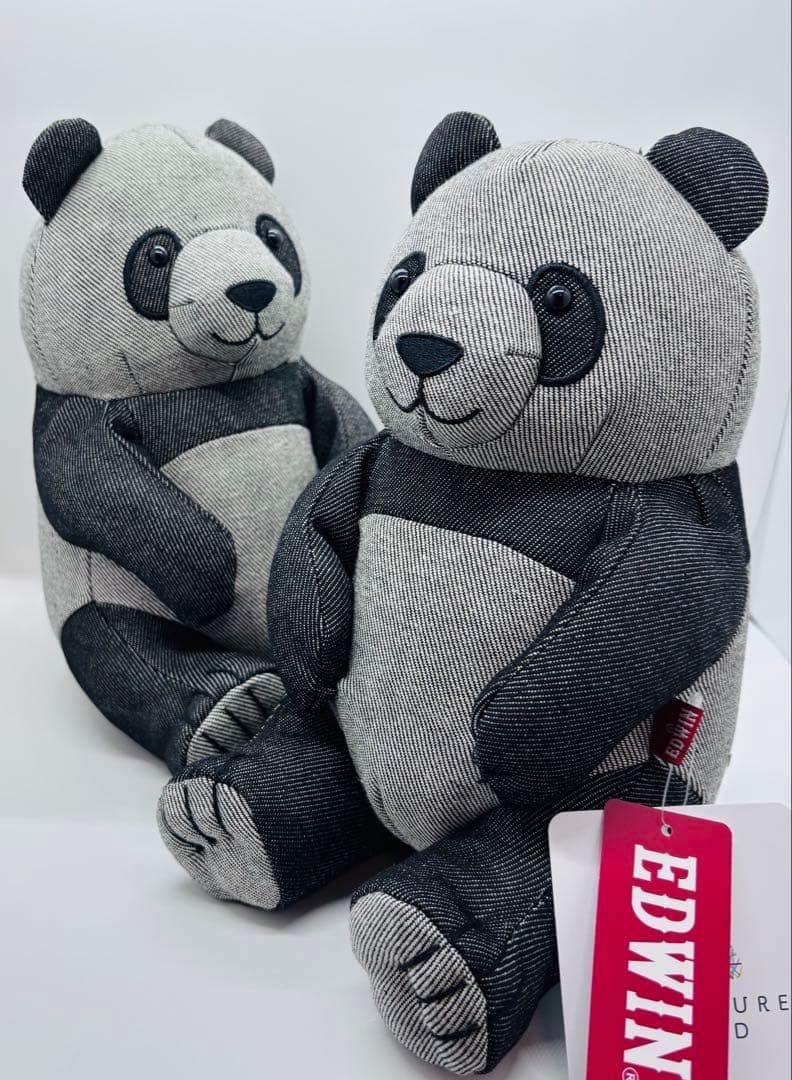 パンダ EDWIN アドベンチャーワールド 2体セット ぬいぐるみ 南紀白浜②