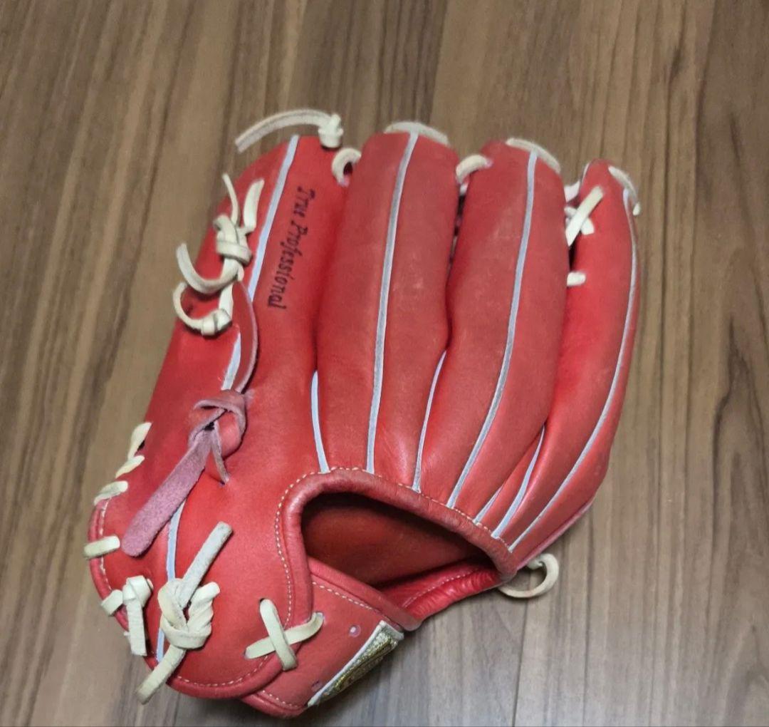 久保田スラッガー グローブ 軟式 外野手用 レッド(近本モデル)