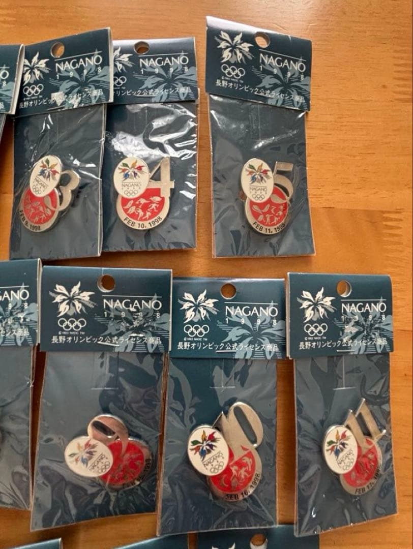 長野オリンピック　開催期間中　記念日ピンバッジ