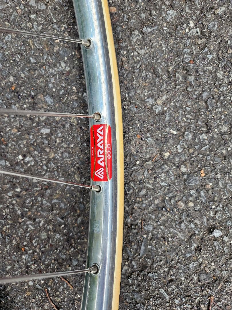 Dura-Ace ARAYAGOLD 完組ホイール 前後セット競輪 NJS認定