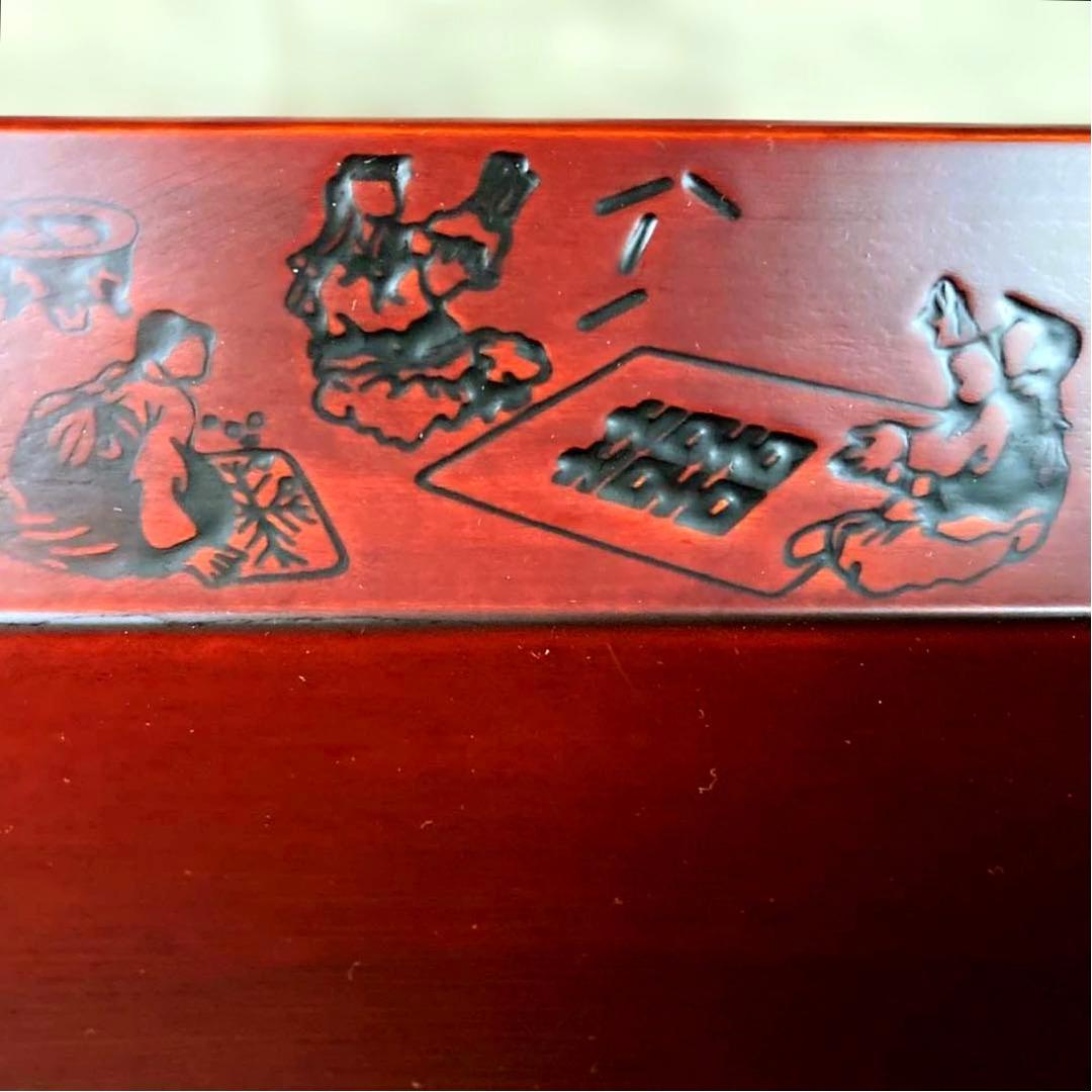 韓国伝統工芸品　八角漆器　トレイ3段　未使用