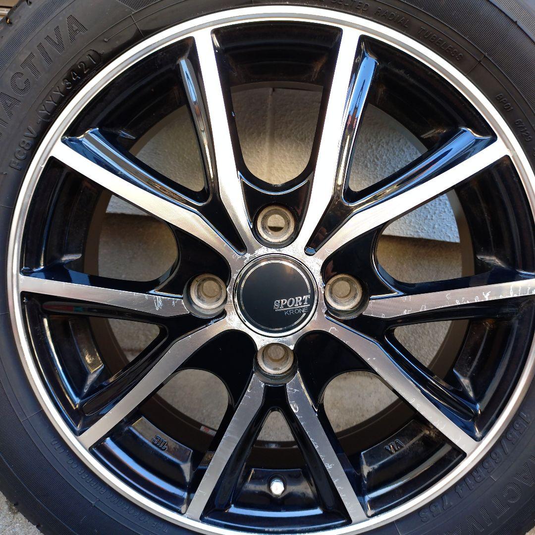 14インチ SPORT KRONE タイヤ ホイールセット