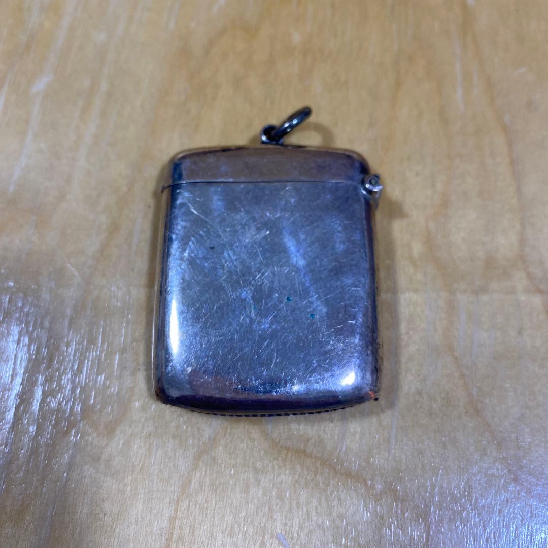 スターリングシルバー ホールマーク　マッチケース　アンティーク　ネックレス