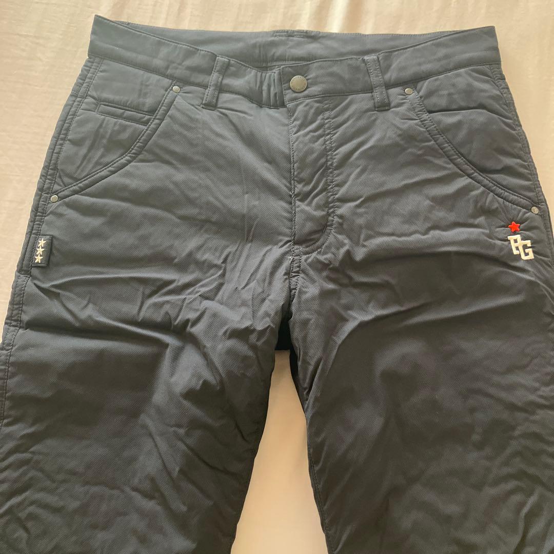 極美品★PEARLY GATESパーリーゲイツダウン中綿パンツ4(M)ネイビー