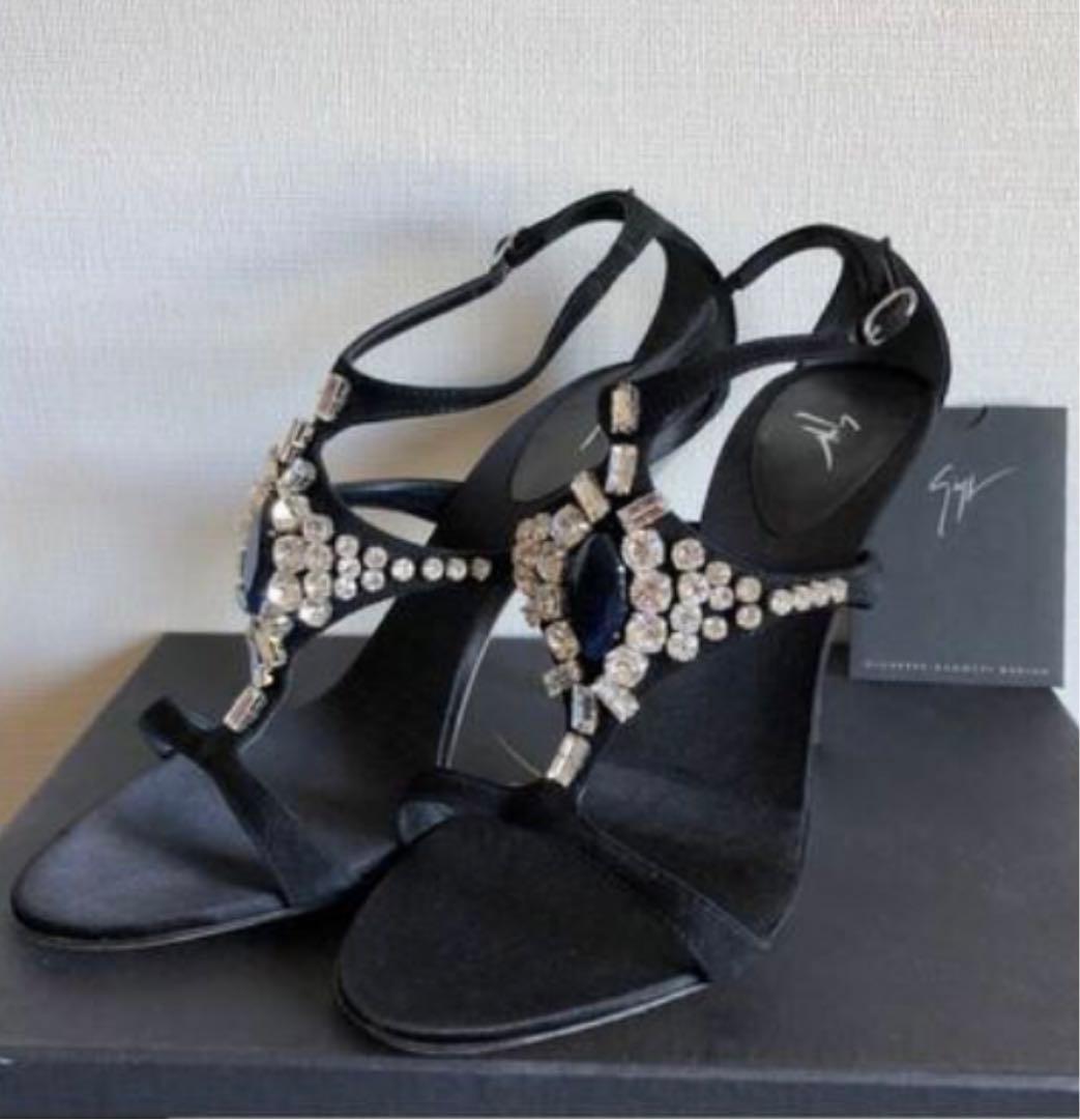 定価14万　新品　ジュゼッペ　ザノッティ＊スワロスキー　ビジュー サンダル　36
