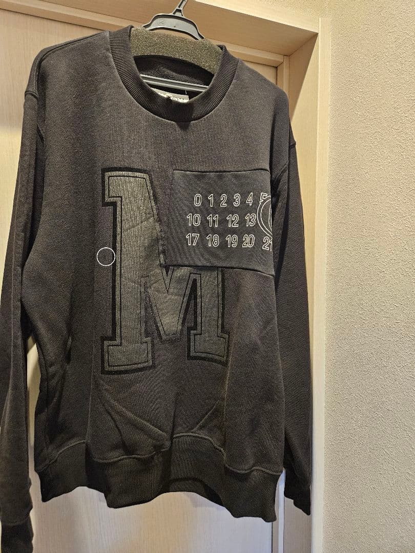 MM6Maison Margielaトレーナー長袖スウェット黒　メゾンマルジェラ