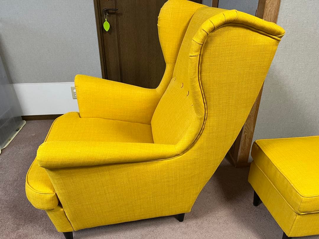IKEA STRANDMON ストランドモン 1人掛けソファ　オットマン付き