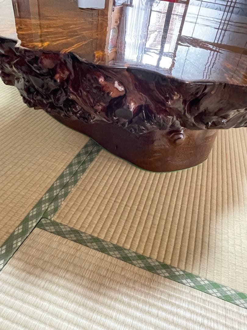 asaki　秋山郷　山源木工　無垢　輪切りテーブル