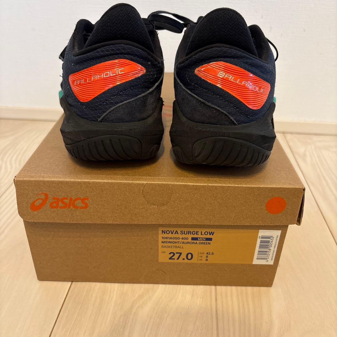シューズ(男性用) ballaholic asics nova surge low 27cm