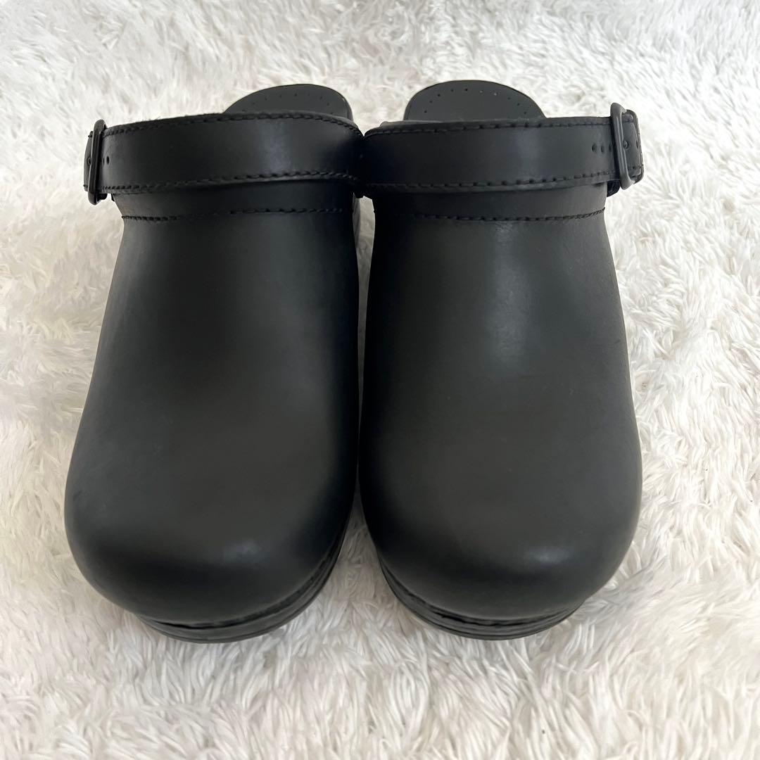 【美品】dansko Ingrid オイルドレザー ブラック 37サイズ