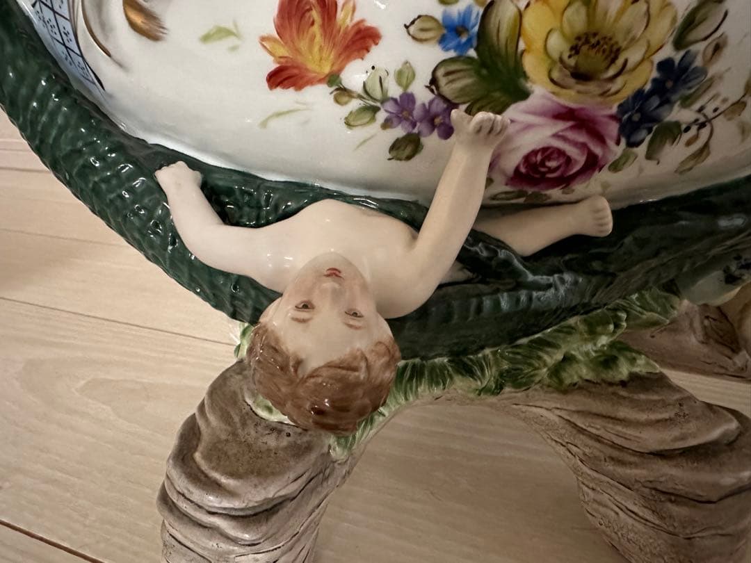 マイセンMeissen 美人天使図コンポート　特大45cm