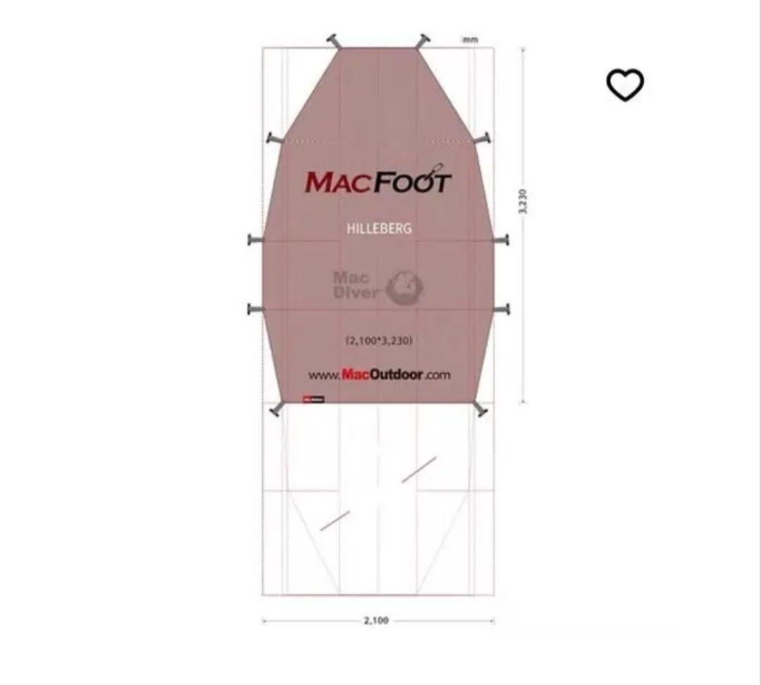 お*ょ様 HILLEBERG SAITARIS サンド　フットプリント付き