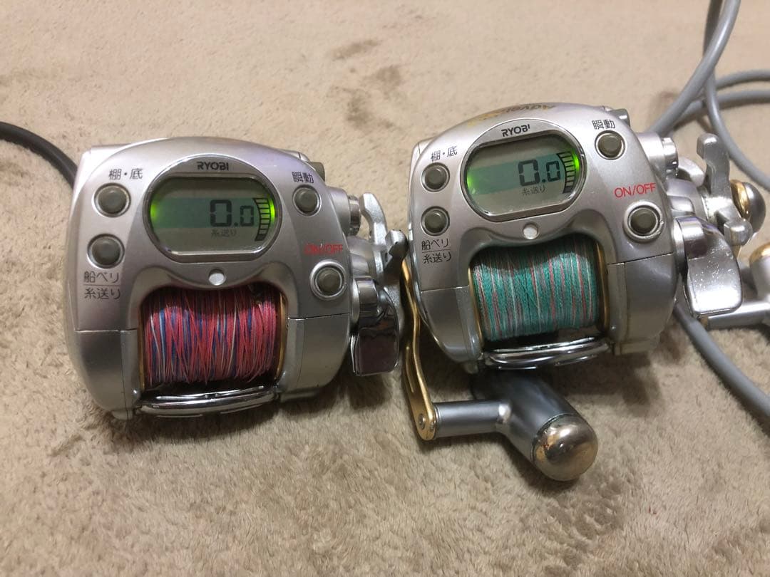 リョービ アドベンチャー 電動リールVS500AT-S 2台＋純正電源コード