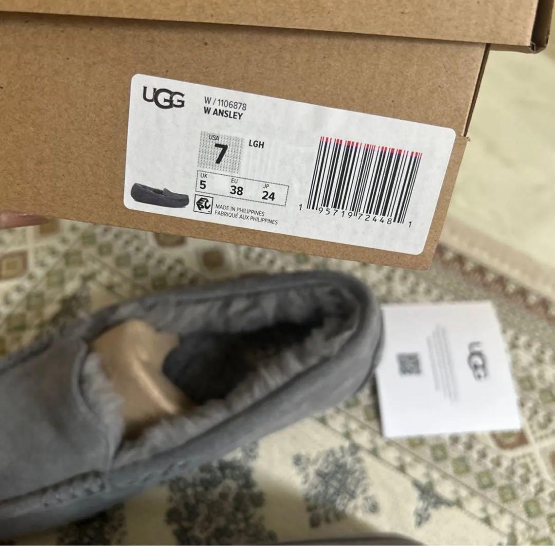 UGG 限定色　グレー モカシン　24センチ