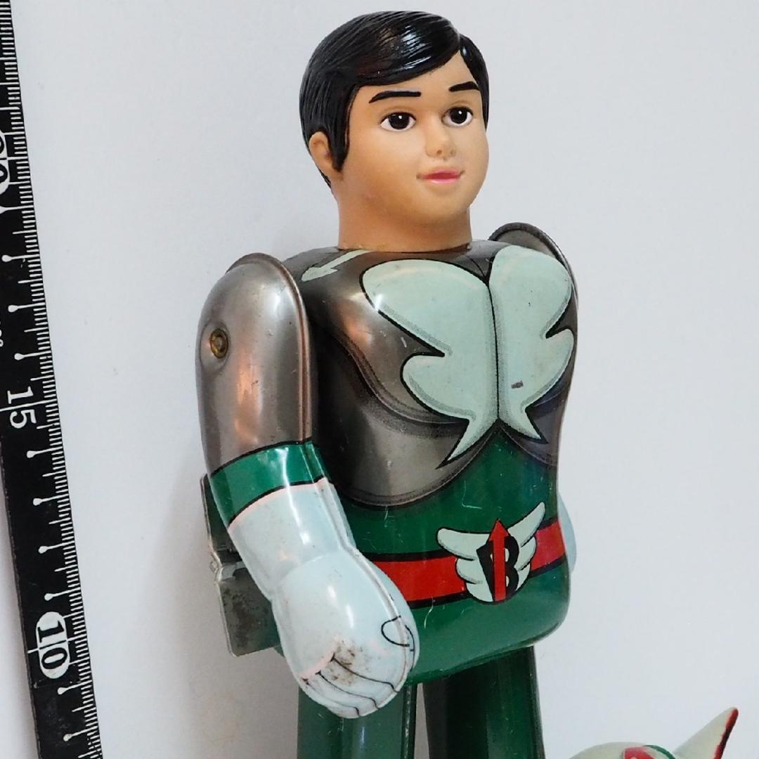 ポピー【バロム1 動作確認済】当時物ブリキ ゼンマイ歩行ロボットTIN TOY