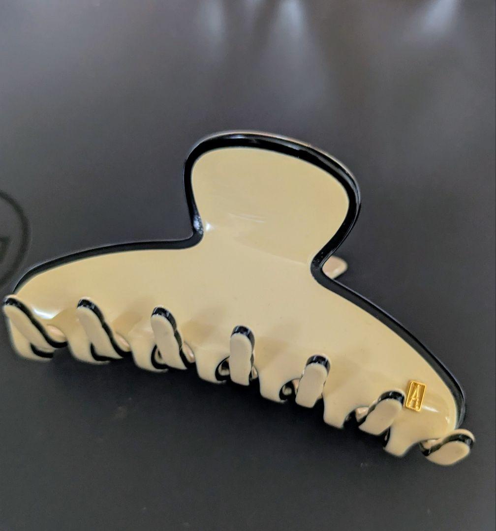 新品未使用品　Alexandre de Paris ベージュ ヘアクリップ