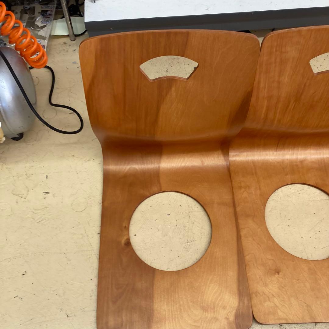 木製座椅 昭和レトロ 旅館 和室 6脚セット