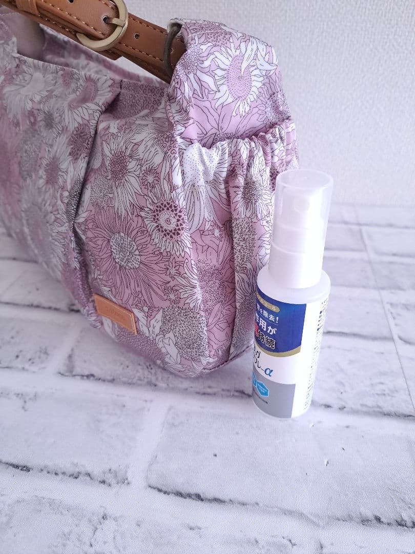 なおにゃんまみぃ様　横長ショルダーBag　共布ショルダー紐付　持ち手別売り