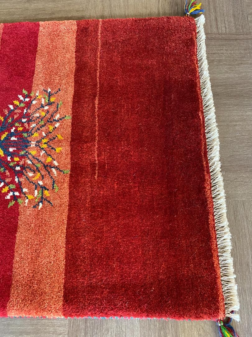 ギャッベ ペルシャ絨毯 120x80cm ギャベ 玄関マット 手織り ラグ 絨毯