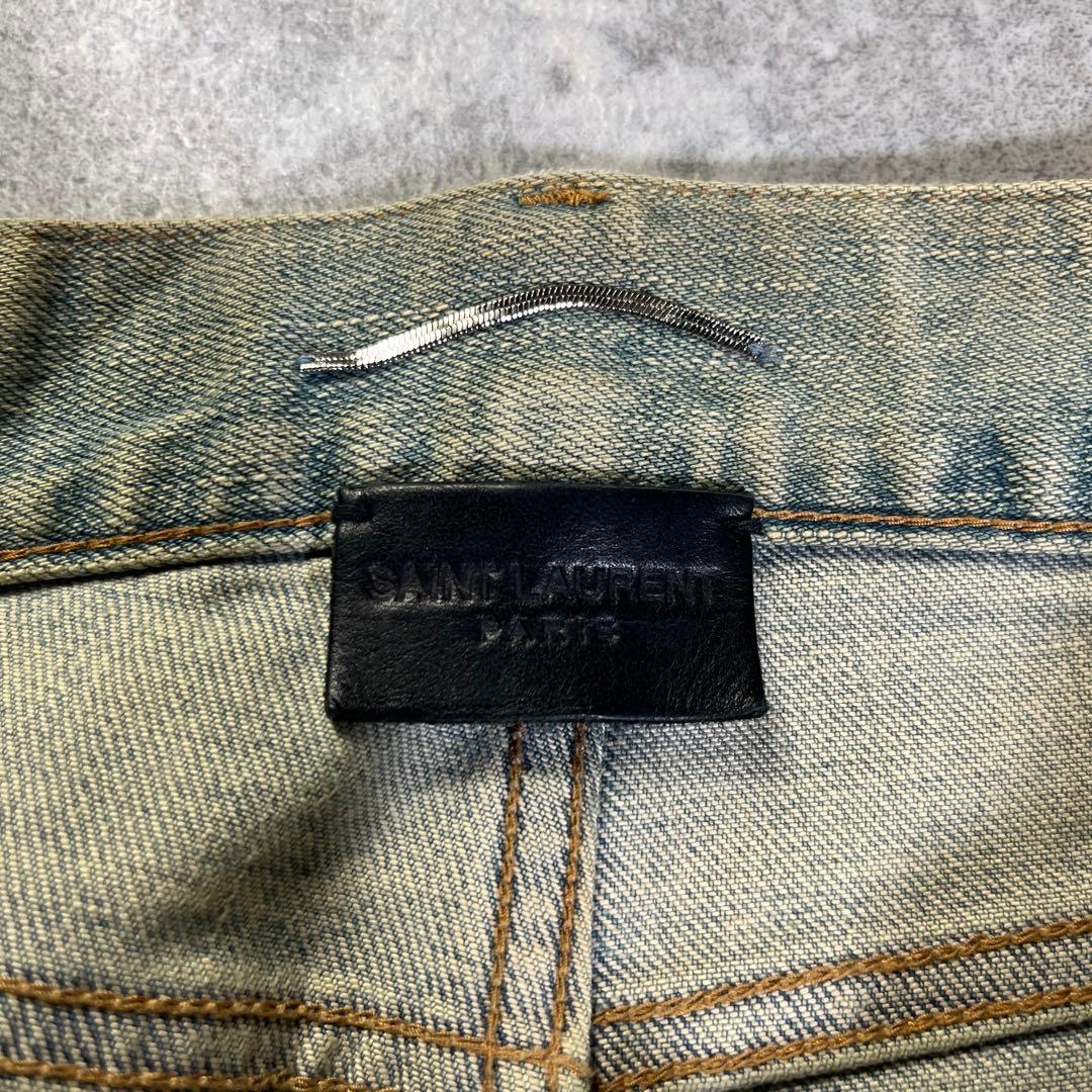18ss SAINT LAURENT デストロイスキニーデニム　W29 ケリング