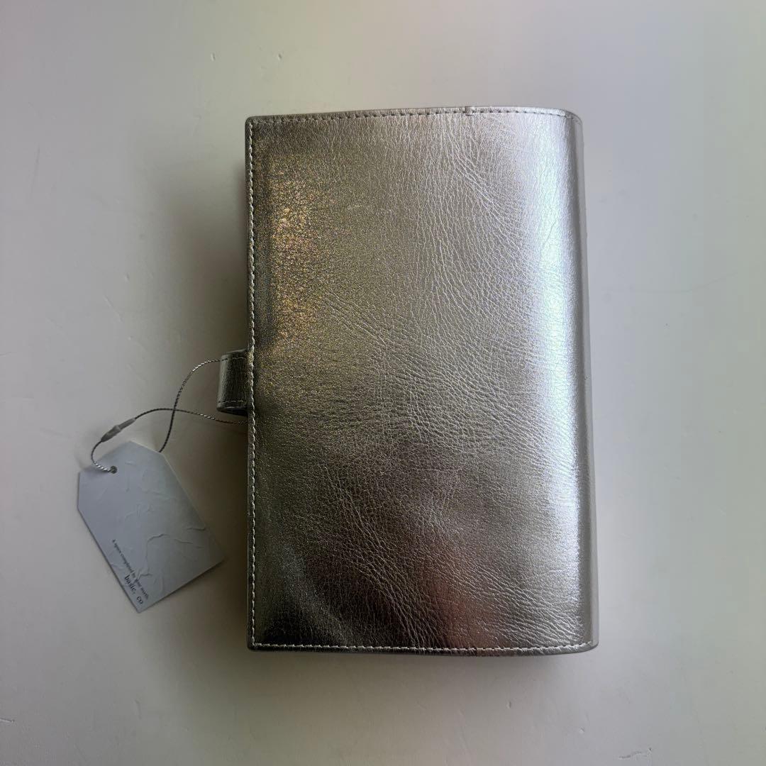 バインダー　シルバー　リボン　チャーム付き　A6