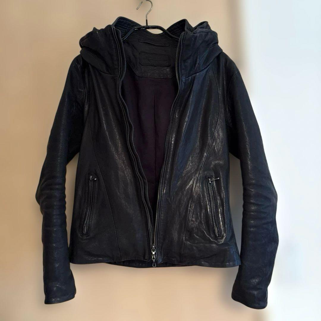 【美品】goa ゴア ビッグフード レザー ジャケット